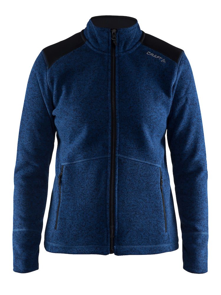1904588 Craft Noble zip jacket heavy knit naisten fleece-takki